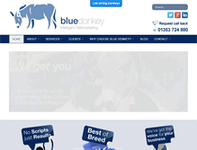 Tablet Screenshot of bluedonkey.co.uk